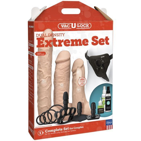 Набор для страпона Doc Johnson Vac-U-Lock Dual Density Extreme Set (мятая упаковка) SO6917-R