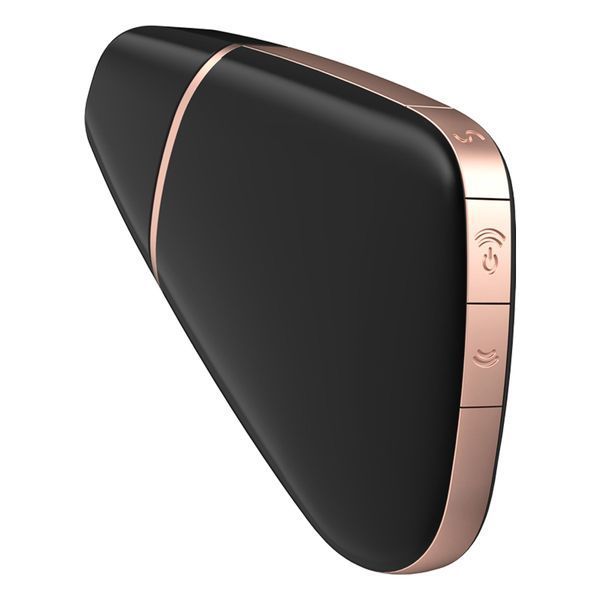 Вакуумный клиторальный стимулятор Satisfyer Love Triangle Black с управлением через интернет SO3894