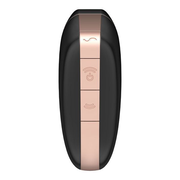 Вакуумный клиторальный стимулятор Satisfyer Love Triangle Black с управлением через интернет SO3894