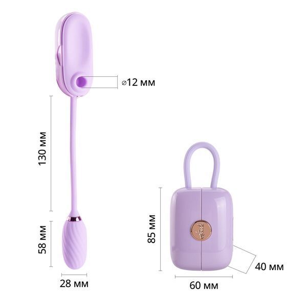 Вакуумний кліторальний стимулятор Otouch Louis Vibrate Purple з віброяйцем, у кейсі SO9430