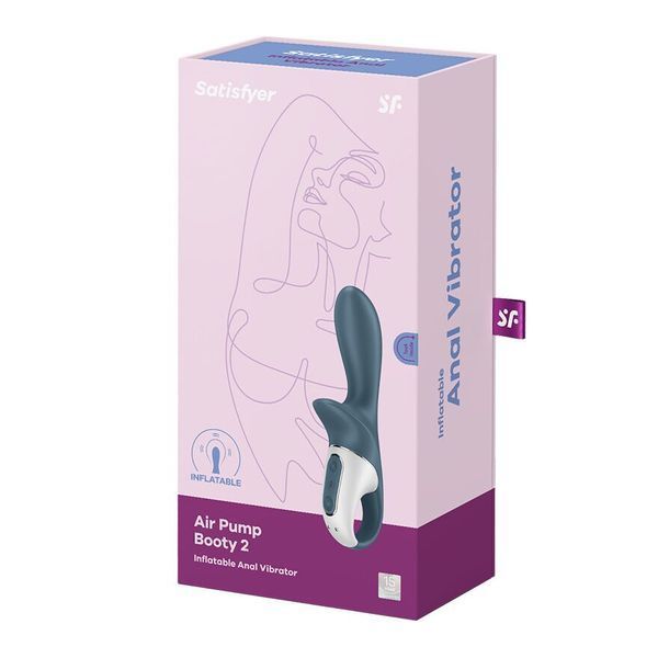 Анальний вібратор надувний Satisfyer Air Pump Booty 2 SO8410