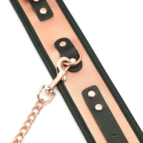 Поножі Liebe Seele Rose Gold Memory Ankle Cuffs, натуральна шкіра, рожеве золото SO9497