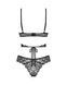 Комплект Obsessive Blomentis 2-pcs set, XL/2XL, кружевной, лиф с завязками на спине, трусики-слипы SX1032 фото 4