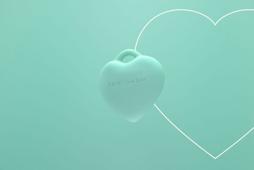 Мини-вибратор &laquo;Сердечко&raquo; FairyGasm PleasureStone green, 9 режимов, на шнурке SX0644