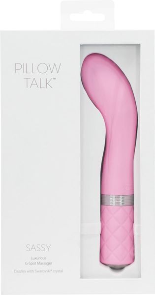 Розкішний вібратор Pillow Talk - Sassy Pink з кристалом Сваровські для точки G, подарункова упаковка SO2723