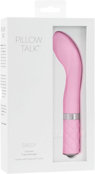 Розкішний вібратор Pillow Talk - Sassy Pink з кристалом Сваровські для точки G, подарункова упаковка SO2723