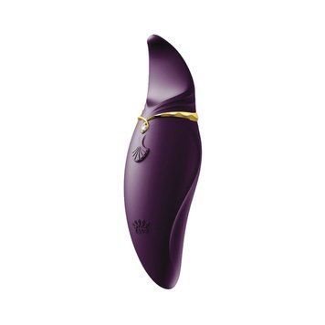 Вібратор 2в1 з язичком Zalo &mdash; Hero Twilight Purple, кристал Swarovski SO6661