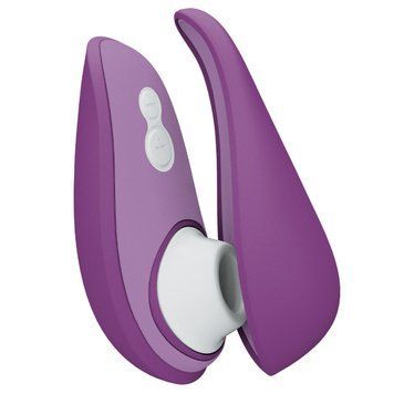 Вакуумний кліторальний стимулятор Womanizer Liberty 2 Purple, 8 режимів, магнітна кришечка SX0523