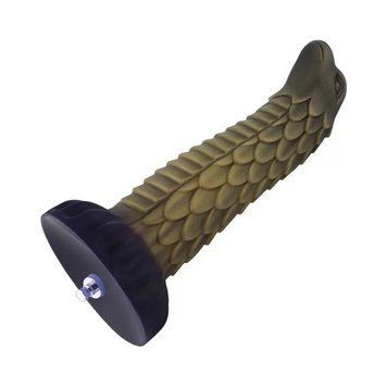 Фалоімітатор для секс-машин Hismith 8.5&Prime; Squama Beast Silicone Dildo Monster Series, KlicLok SO9967