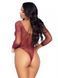 Сетчатое боди со стразами Leg Avenue Crystalized fishnet bodysuit Burgundy One Size SO9135 фото 2