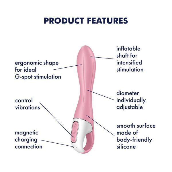 Вибратор точки G надувной Satisfyer Air Pump Vibrator 2 SO8411