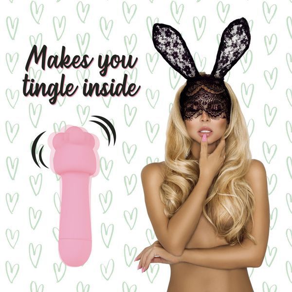 Мінівібратор FeelzToys Mister Bunny Pink з двома насадками SO4437