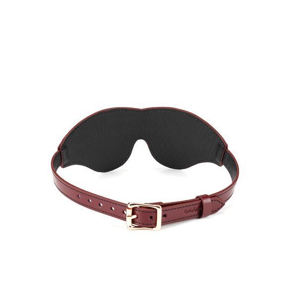 Шкіряна маска на очі Liebe Seele Wine Red Blindfold SO9449