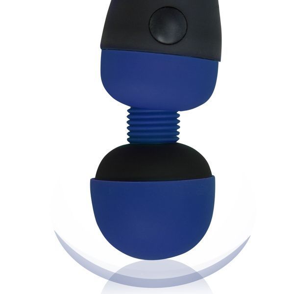 Вибромассажер PalmPower Recharge Blue, перезаряжаемый, гибкая головка, тревел-замок SO8901