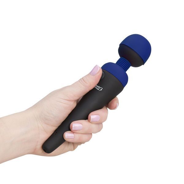Вибромассажер PalmPower Recharge Blue, перезаряжаемый, гибкая головка, тревел-замок SO8901