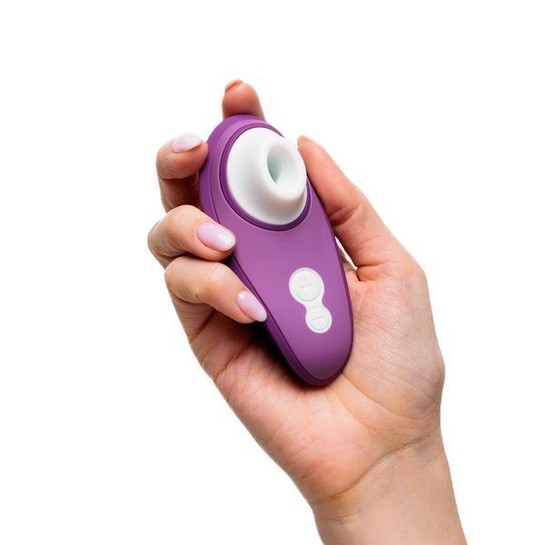 Вакуумний кліторальний стимулятор Womanizer Liberty 2 Purple, 8 режимів, магнітна кришечка SX0523