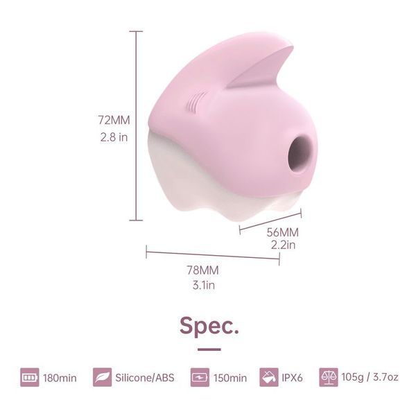 Вакуумний кліторальний смарт-стимулятор Magic Motion Unicorn Pink з вібрацією SO9601