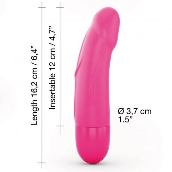 Вібратор Dorcel Real Vibration S Magenta 2.0, діаметр 3,7см, перезаряджається, для точки G SO3564