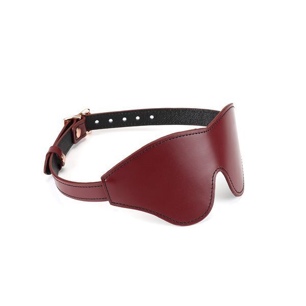 Шкіряна маска на очі Liebe Seele Wine Red Blindfold SO9449