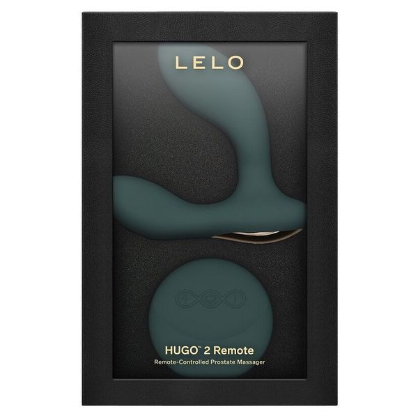 Масажер простати LELO Hugo 2 Remote Green, 2 мотори, дуже потужний, пульт ДК SX0690