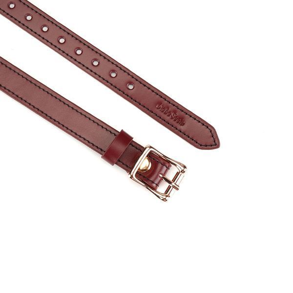 Шкіряна маска на очі Liebe Seele Wine Red Blindfold SO9449
