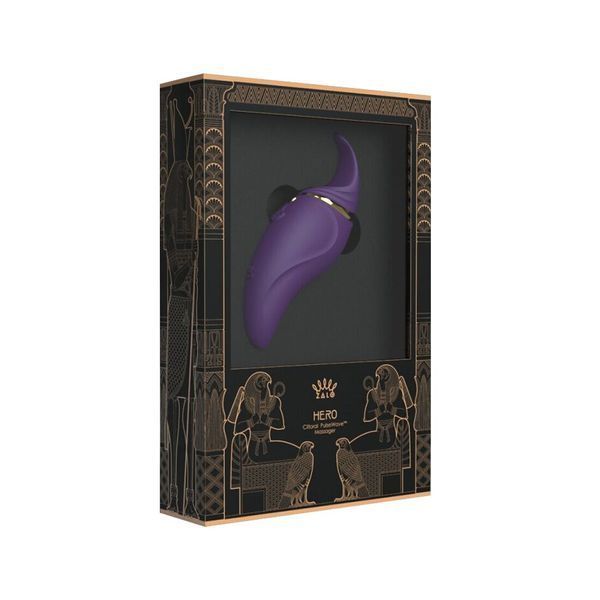 Вібратор 2в1 з язичком Zalo &mdash; Hero Twilight Purple, кристал Swarovski SO6661