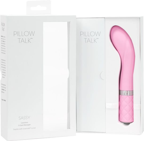 Розкішний вібратор Pillow Talk - Sassy Pink з кристалом Сваровські для точки G, подарункова упаковка SO2723