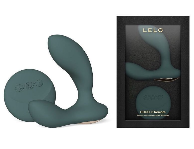 Масажер простати LELO Hugo 2 Remote Green, 2 мотори, дуже потужний, пульт ДК SX0690