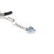 Затискачі для сосків із сердечком Liebe Seele Glow-in-dark Nipple Clamps Blue, світяться в темряві SX1683 фото 2