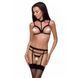 Трусики-стрепы Passion Exclusive SHELLY THONG S/M, black PS27908 фото 1