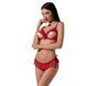 Комплект белья Passion Exclusive CHERRY SET OpenBra S/M, red, открытый лиф, трусики-юбочка PS25508 фото 1