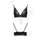 Эластичный топ с кружевом Passion PS001 TOP M, black SO4176 фото 6