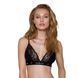 Эластичный топ с кружевом Passion PS001 TOP M, black SO4176 фото 1