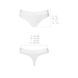 Трусики-бразилиана из хлопка Passion PS005 PANTIES XL, white SO4226 фото 6