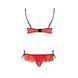 Комплект белья Passion Exclusive CHERRY SET OpenBra S/M, red, открытый лиф, трусики-юбочка PS25508 фото 6