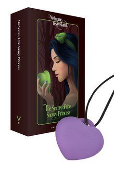 Мини-вибратор &laquo;Сердечко&raquo; FairyGasm PleasureStone violet, 9 режимов, на шнурке SX0646