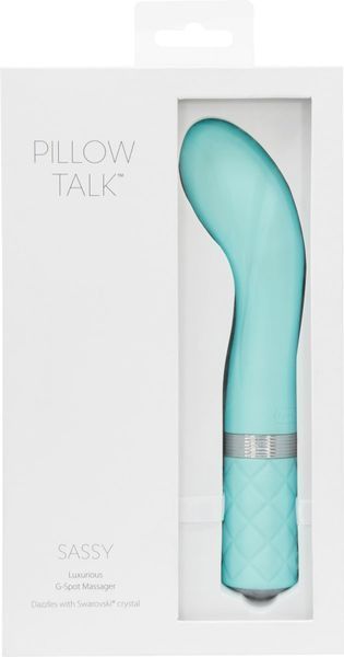 Розкішний вібратор Pillow Talk - Sassy Teal з кристалом Сваровські для точки G, подарункова упаковка SO2724