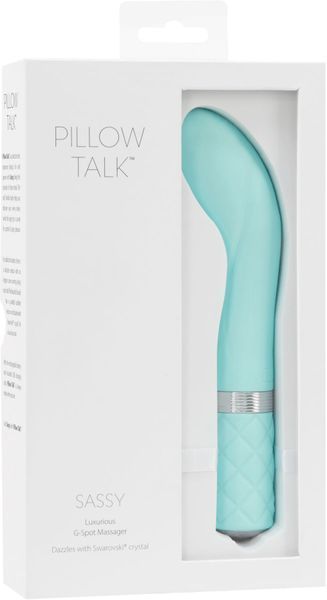 Розкішний вібратор Pillow Talk - Sassy Teal з кристалом Сваровські для точки G, подарункова упаковка SO2724