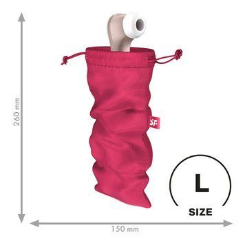 Мішечок для секс-іграшок Satisfyer Treasure Bag L, рожевий, на шнурку SX0551