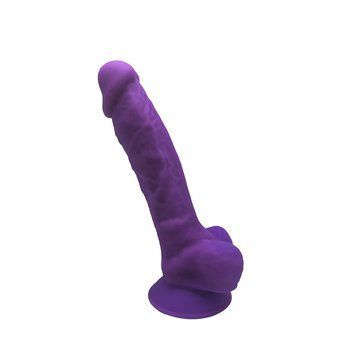 Фаллоимитатор SilexD Johnny Purple (MODEL 1 size 7in), двухслойный, силикон+Silexpan, диаметр 3,8 см SO8210