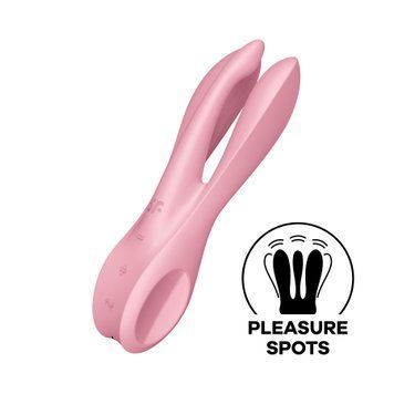 Клиторальный вибратор Satisfyer Threesome 1 Pink с тремя гибкими пальчиками SO6985