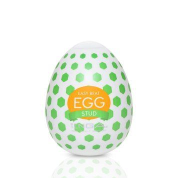 Мастурбатор-яйце Tenga Egg Stud із шестикутними виступами SO5495