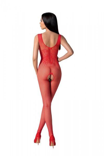 Бодистокинг с крыльями Passion BS098 One Size, red, средняя сетка, открытый доступ SO8936