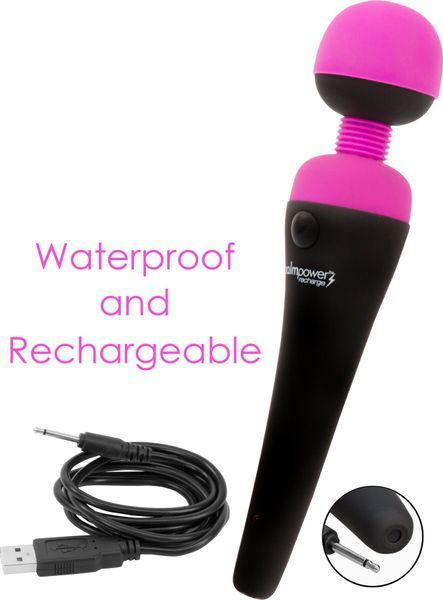 Вібромасажер PalmPower Recharge Pink, перезаряджуваний, гнучка головка, тревел-замок SO8902