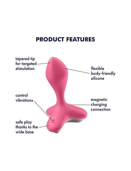 Анальная пробка с вибрацией Satisfyer Game Changer Pink SO6104