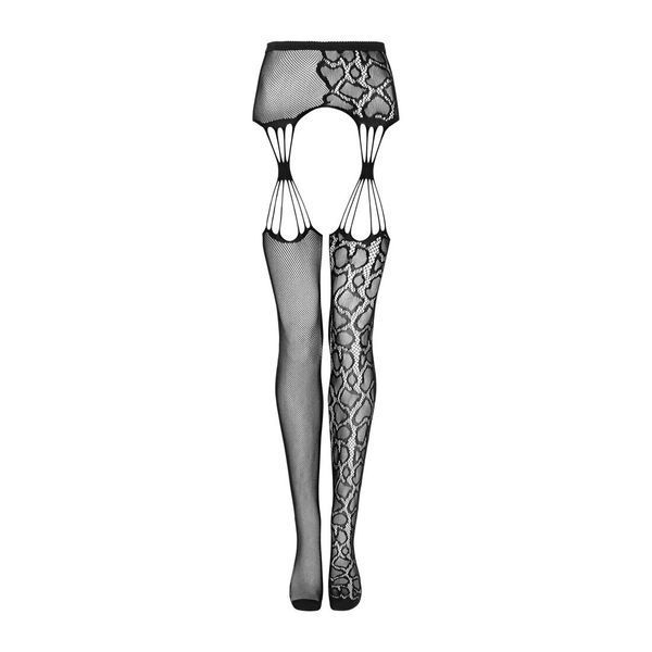 Эротические колготки-бодистокинг Obsessive Garter stockings S821 S/M/L SO8162