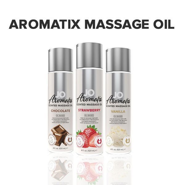 Натуральное массажное масло JO Aromatix Massage Oil Strawberry 120 мл SO6768