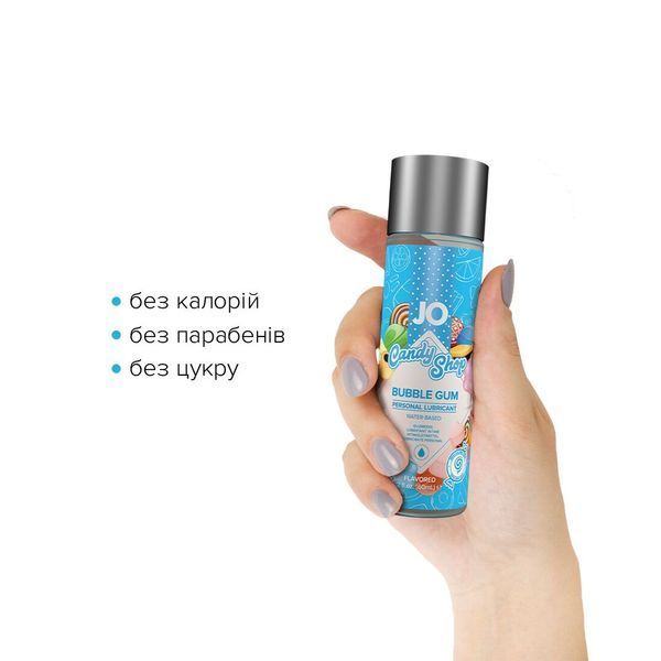 Лубрикант на водній основі JO H2O &mdash; Candy Shop &mdash; Bubblegum (60 мл) без цукру та парабенів SO2619