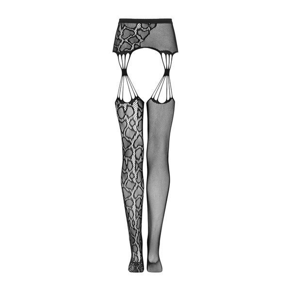 Эротические колготки-бодистокинг Obsessive Garter stockings S821 S/M/L SO8162