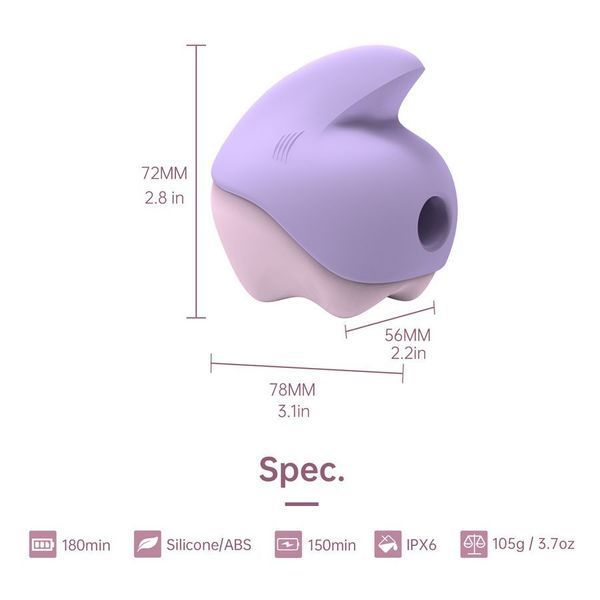 Вакуумний кліторальний смарт-стимулятор Magic Motion Unicorn Purple з вібрацією SO9602